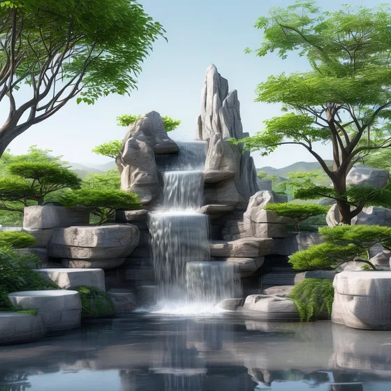 山东假山喷泉