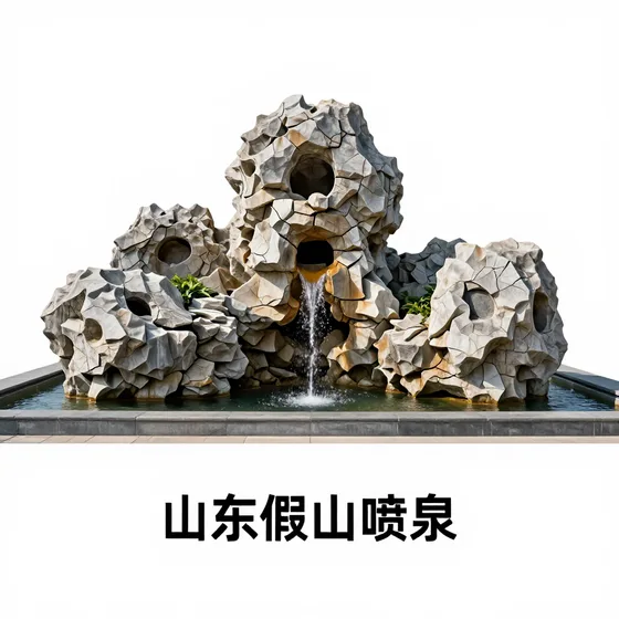 山东假山喷泉